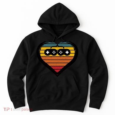 Retro Gamer Heart Hoodie