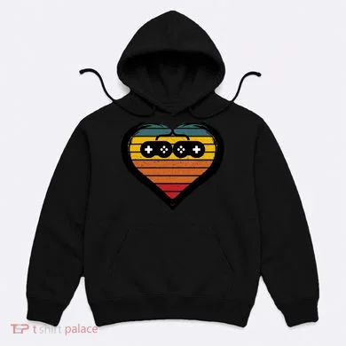 Retro Gamer Heart Hoodie