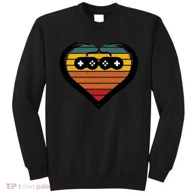 Retro Gamer Heart Sweatshirt