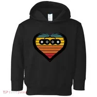 Retro Gamer Heart Toddler Hoodie thumb 0