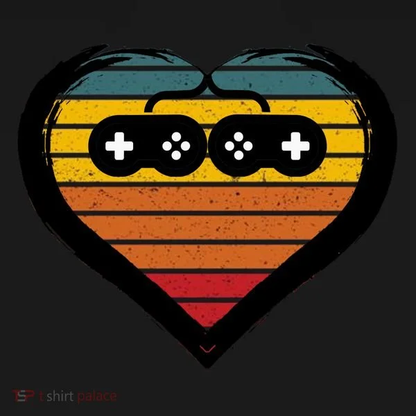 Retro Gamer Heart Toddler Hoodie