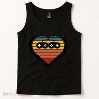 Retro Gamer Heart Tank Top thumb 2