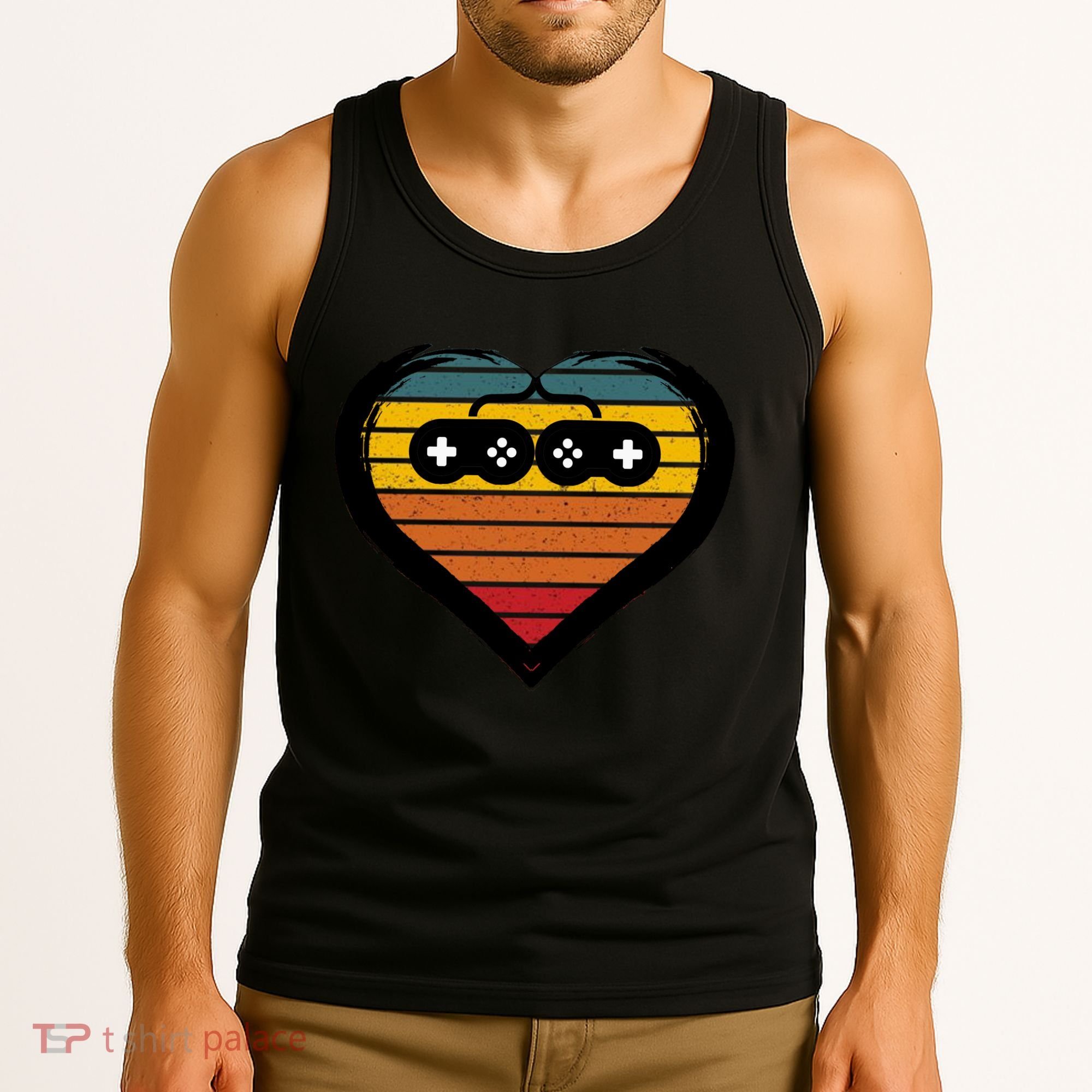 Retro Gamer Heart Tank Top