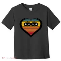 Retro Gamer Heart Toddler T-Shirt thumb 0
