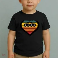 Retro Gamer Heart Toddler T-Shirt thumb 2