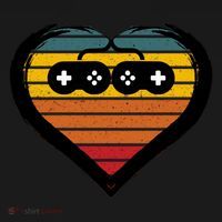 Retro Gamer Heart Toddler T-Shirt thumb 4