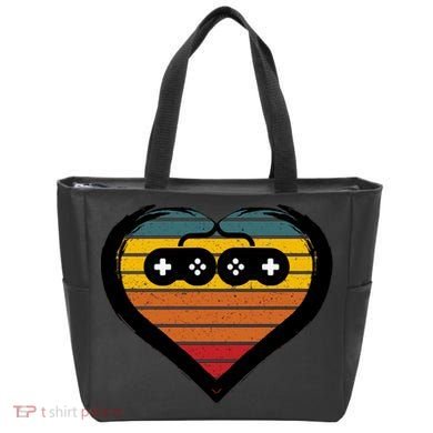 Retro Gamer Heart Tote Bag