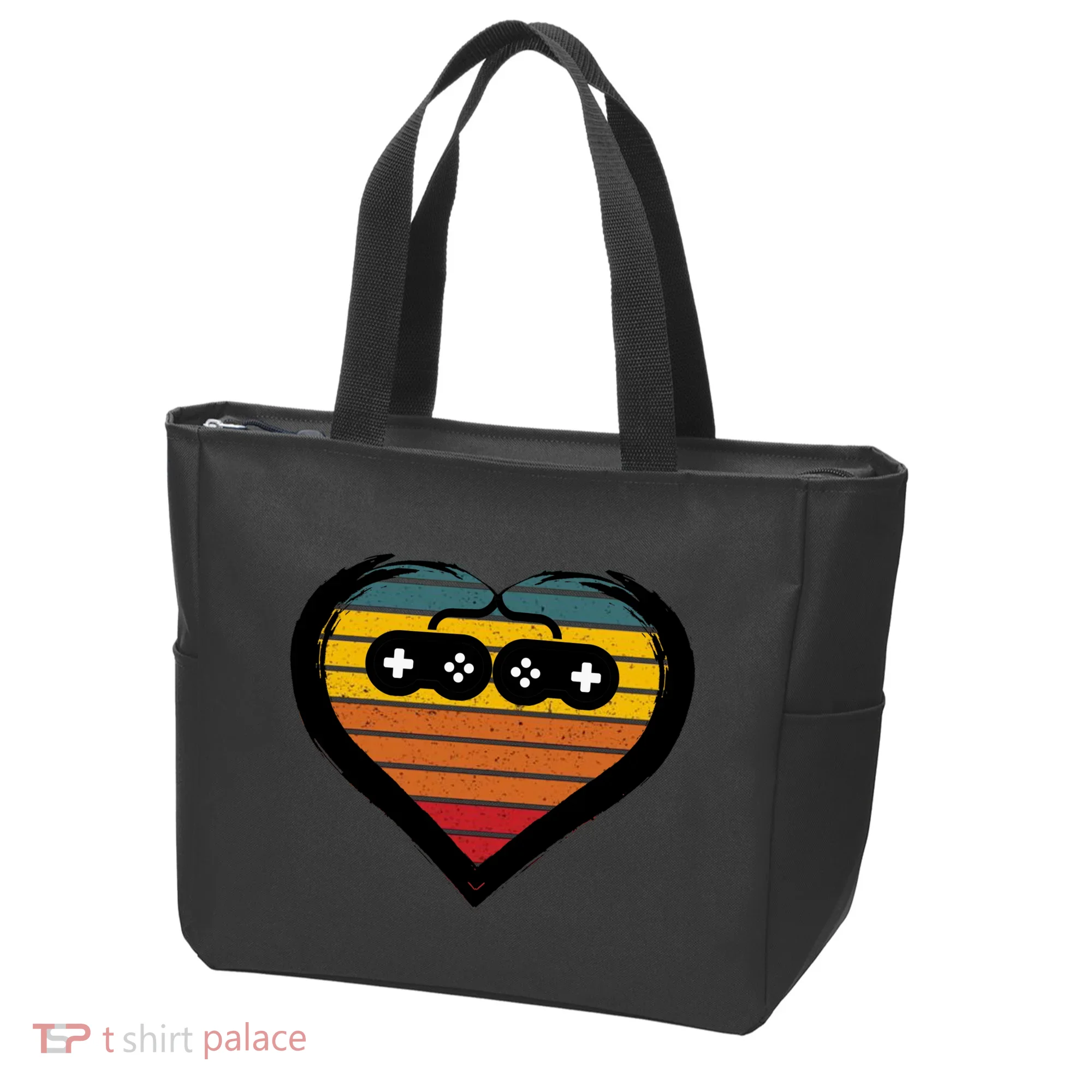 Retro Gamer Heart Tote Bag