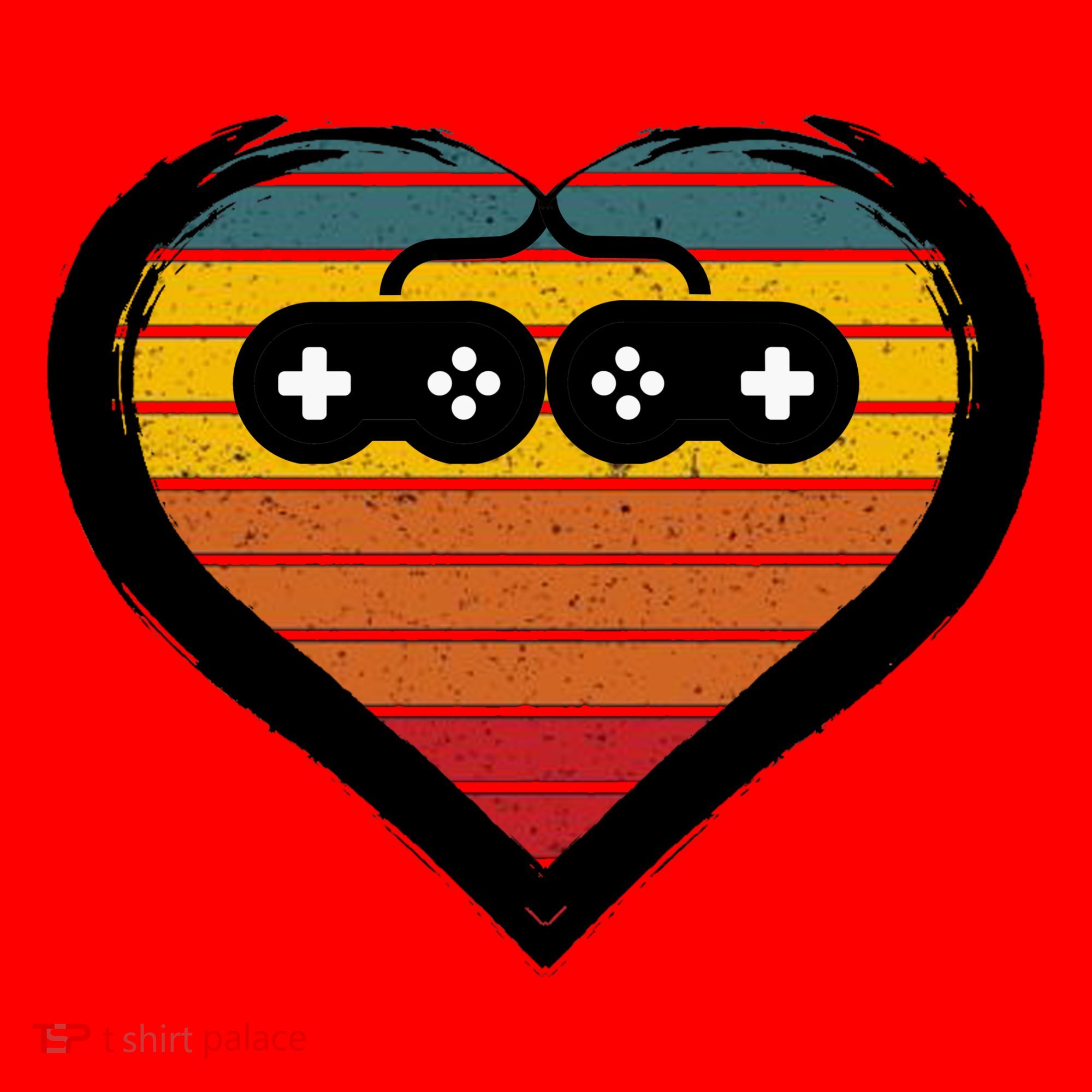Retro Gamer Heart Coffee Mug
