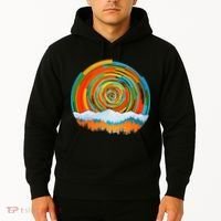 Retro Geometric Sunrise Hoodie thumb 2