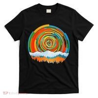 Retro Geometric Sunrise T-Shirt thumb 0