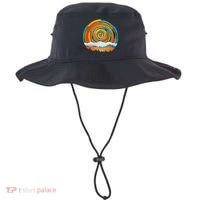 Retro Geometric Sunrise Bucket Hat thumb 0