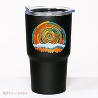 Retro Geometric Sunrise Tumbler thumb 0