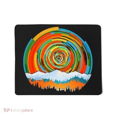 Retro Geometric Sunrise Mousepad