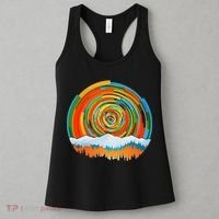 Retro Geometric Sunrise Women's Tank Top thumb 3