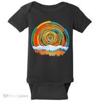 Retro Geometric Sunrise Baby Bodysuit thumb 0
