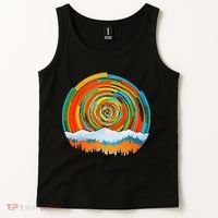 Retro Geometric Sunrise Tank Top thumb 2