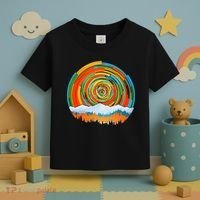 Retro Geometric Sunrise Toddler T-Shirt thumb 3