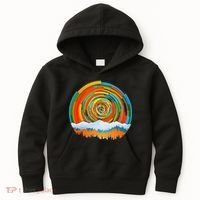 Retro Geometric Sunrise Kids Hoodie thumb 0