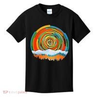 Retro Geometric Sunrise Kids T-Shirt thumb 0