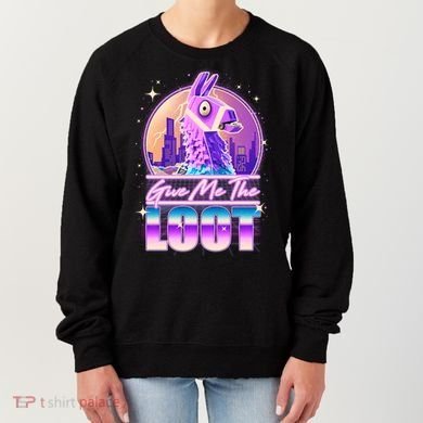 Retro Give Me the Loot Llama Loot Women's Sweatshirt