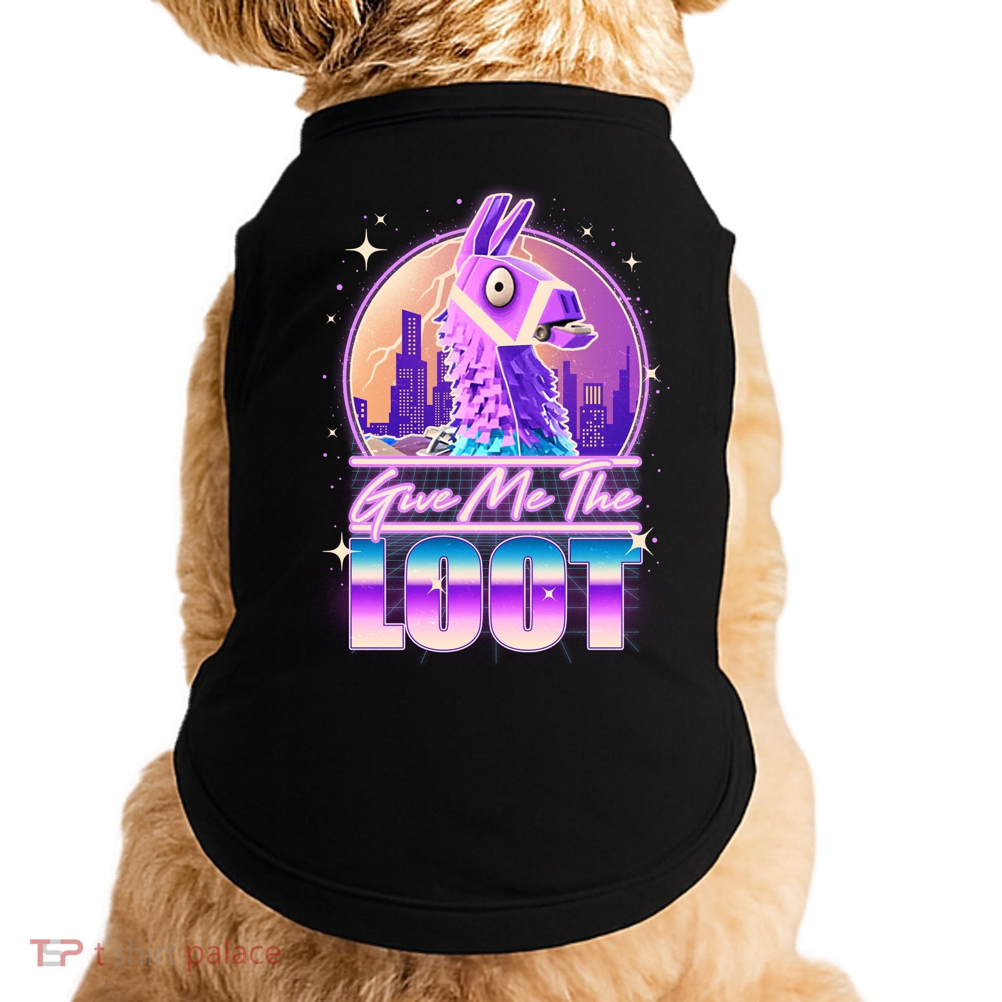 Retro Give Me the Loot Llama Loot Doggie Tank