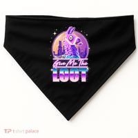 Retro Give Me the Loot Llama Loot USA-Made Doggie Bandana thumb 0