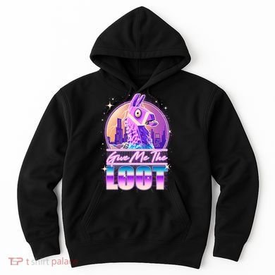 Retro Give Me the Loot Llama Loot Hoodie