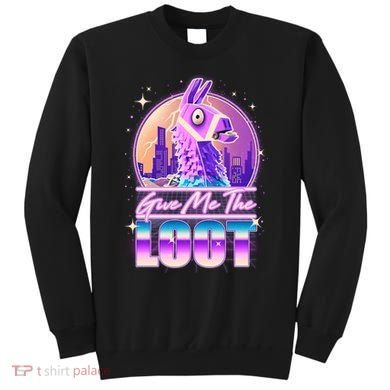 Retro Give Me the Loot Llama Loot Sweatshirt
