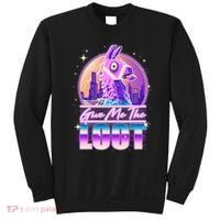 Retro Give Me the Loot Llama Loot Sweatshirt thumb 0