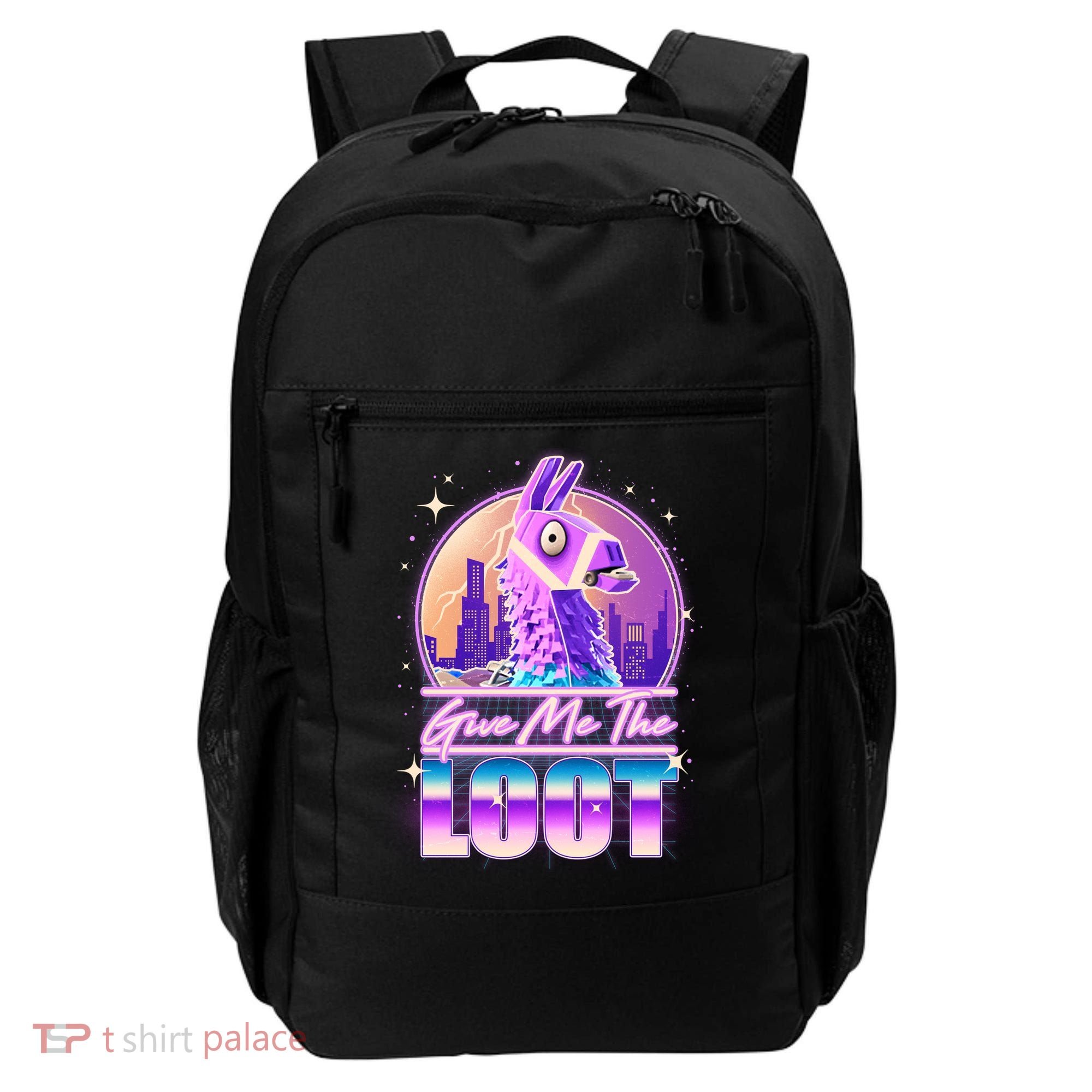 Retro Give Me the Loot Llama Loot Backpack