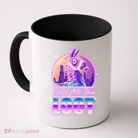 Retro Give Me the Loot Llama Loot Coffee Mug thumb 0