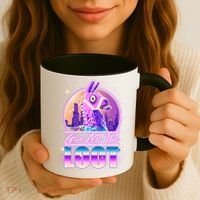Retro Give Me the Loot Llama Loot Coffee Mug thumb 3