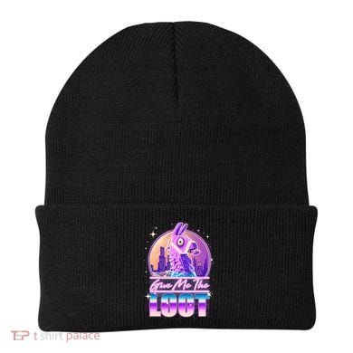Retro Give Me the Loot Llama Loot Beanie