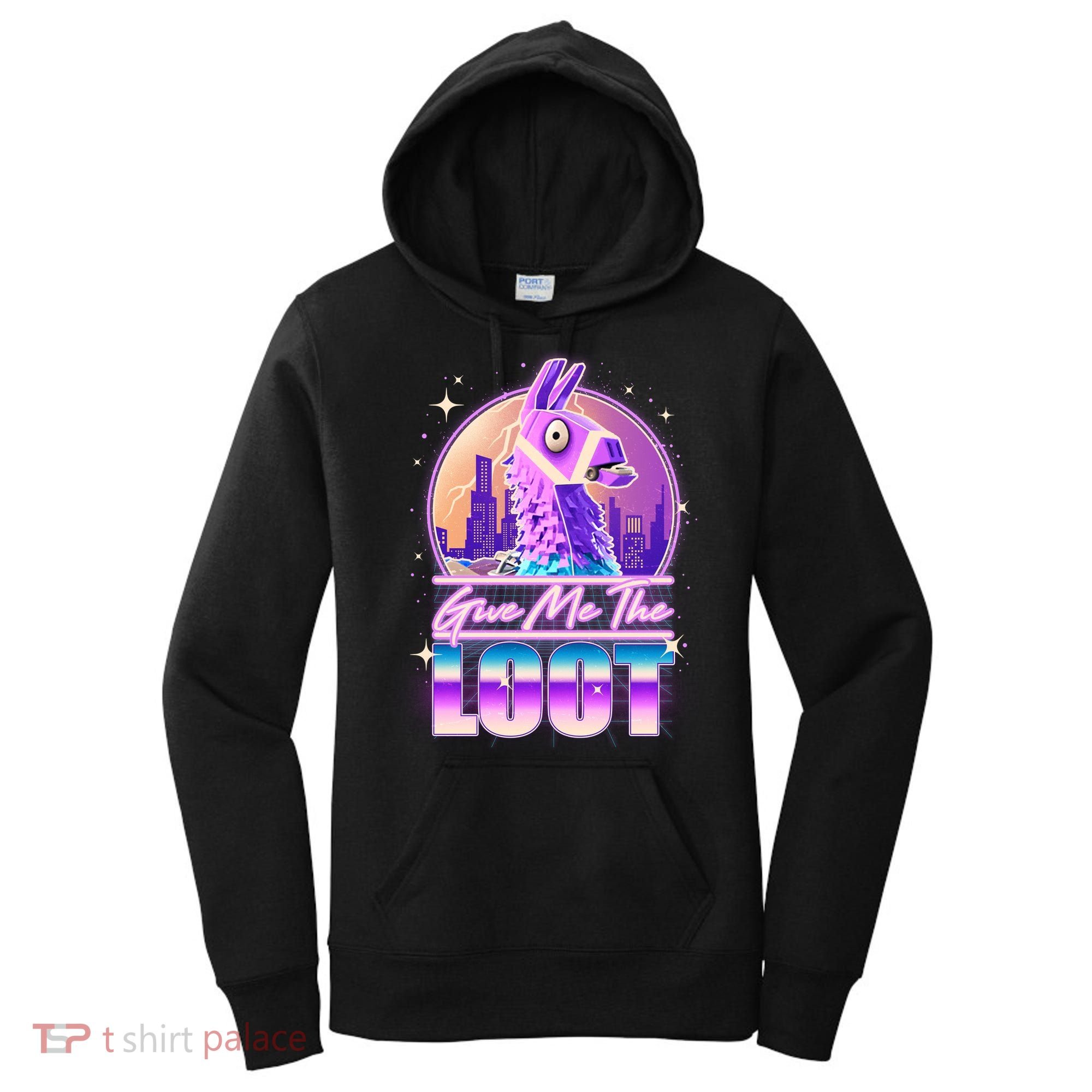 Retro Give Me the Loot Llama Loot Women's Hoodie