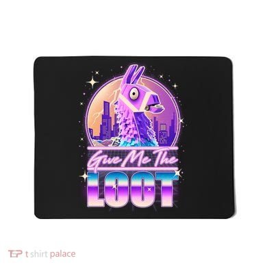 Retro Give Me the Loot Llama Loot Mousepad