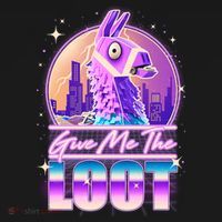 Retro Give Me the Loot Llama Loot Mousepad thumb 1