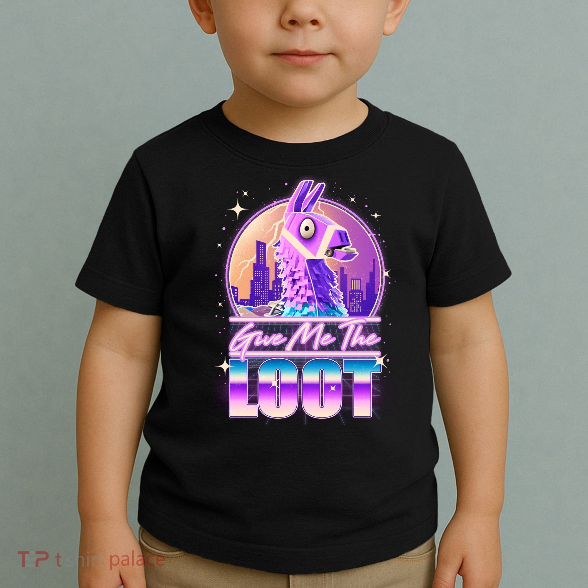 Retro Give Me the Loot Llama Loot Toddler T-Shirt