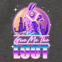 Retro Give Me the Loot Llama Loot Vector Backpack thumb 2