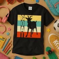 Retro Goat Kids T-Shirt thumb 3