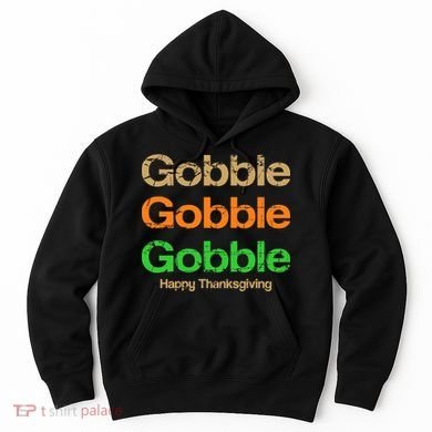 Retro Gobble Funny Thanksgiving Hoodie