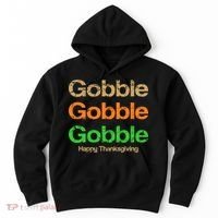 Retro Gobble Funny Thanksgiving Hoodie thumb 0