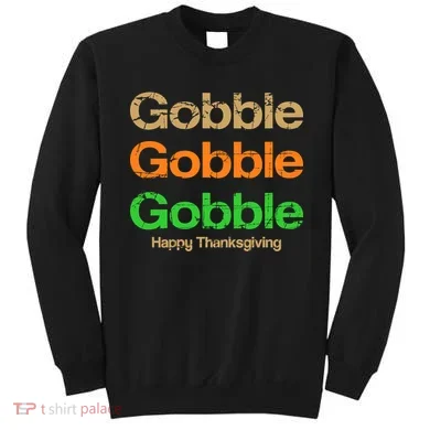 Retro Gobble Funny Thanksgiving Sweatshirt