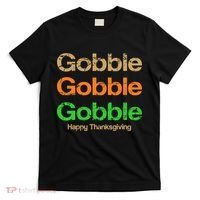 Retro Gobble Funny Thanksgiving T-Shirt thumb 0