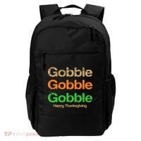 Retro Gobble Funny Thanksgiving Backpack thumb 0