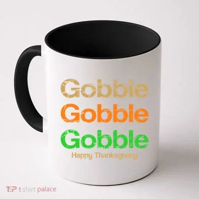 Retro Gobble Funny Thanksgiving Coffee Mug