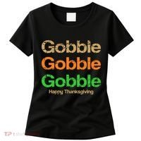 Retro Gobble Funny Thanksgiving Women's T-Shirt thumb 0