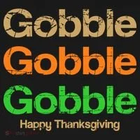 Retro Gobble Funny Thanksgiving Women's T-Shirt thumb 6