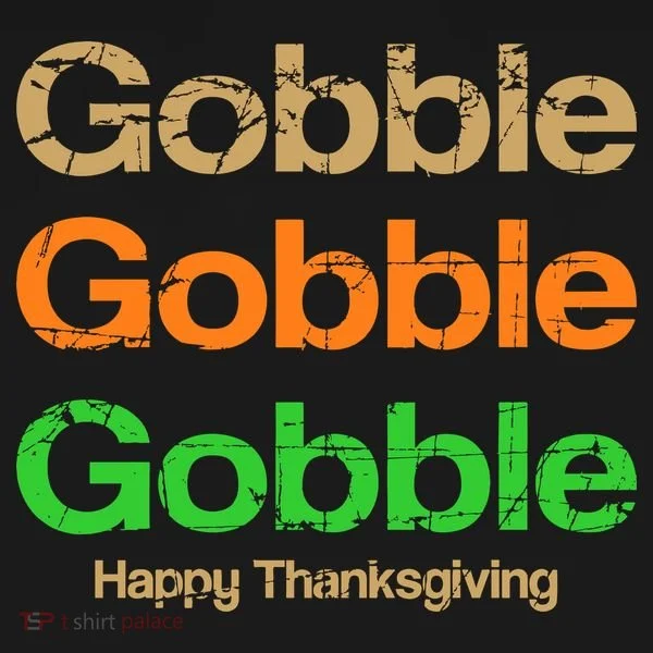 Retro Gobble Funny Thanksgiving Women's T-Shirt