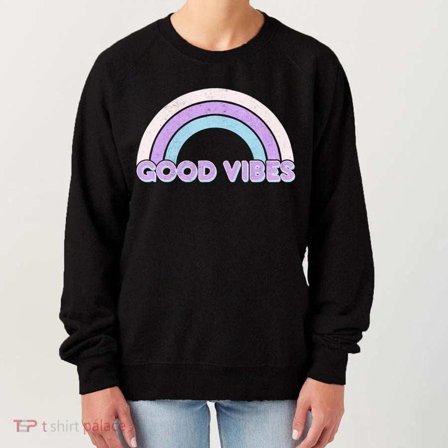 Retro Good Vibes Rainbow Women's Sweatshirt
